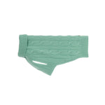 Mungo & Maud Luxury Dog & Cat Outfitters Cable Cashmere Dog Pullover Green