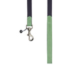 Mungo & Maud Luxury Dog & Cat Outfitters Baseball Cotton Suede Dog Lead Grey Green