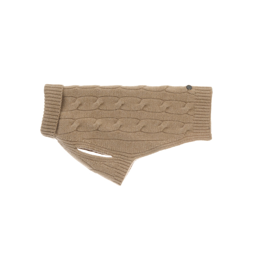 Cable Cashmere Dog Pullover