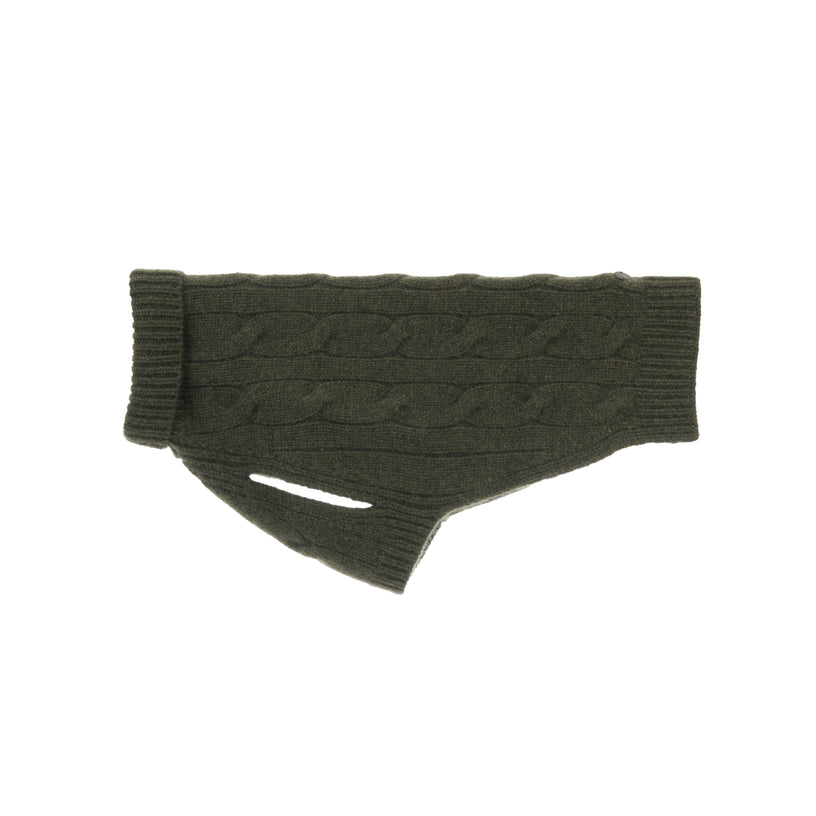 Cable Cashmere Dog Pullover