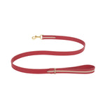 Mungo & Maud Luxury Dog & Cat Outfitters Torino Leather Lead Red Taupe