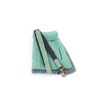 Mungo & Maud Luxury Dog & Cat Outfitters Baseball Cotton Suede Dog Lead Grey Green Cable Cashmere Dog Pullover Green Grey