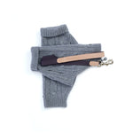 Mungo & Maud Luxury Dog & Cat Outfitters Cable Cashmere Dog Pullover Grey Baseball Cotton Suede Dog Lead Grey Beige