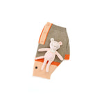 Mungo & Maud Luxury Dog & Cat Outfitters Obi Merino Cashmere Dog Pullover Beige Orange Mae the Mini Mouse Dog Toy Pink
