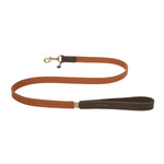 Mungo & Maud Luxury Dog & Cat Outfitters Bauhaus Leather Dog Lead Orange Brown