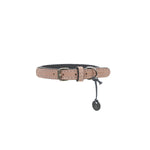 Mungo & Maud Luxury Dog & Cat Outfitters Baseball Cotton Suede Dog Collar Beige Grey