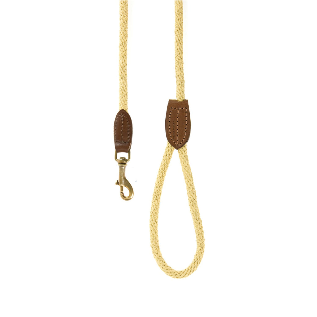 Rust Dog Rope Lead Rope Dog Lead Natural | Mungo & Maud