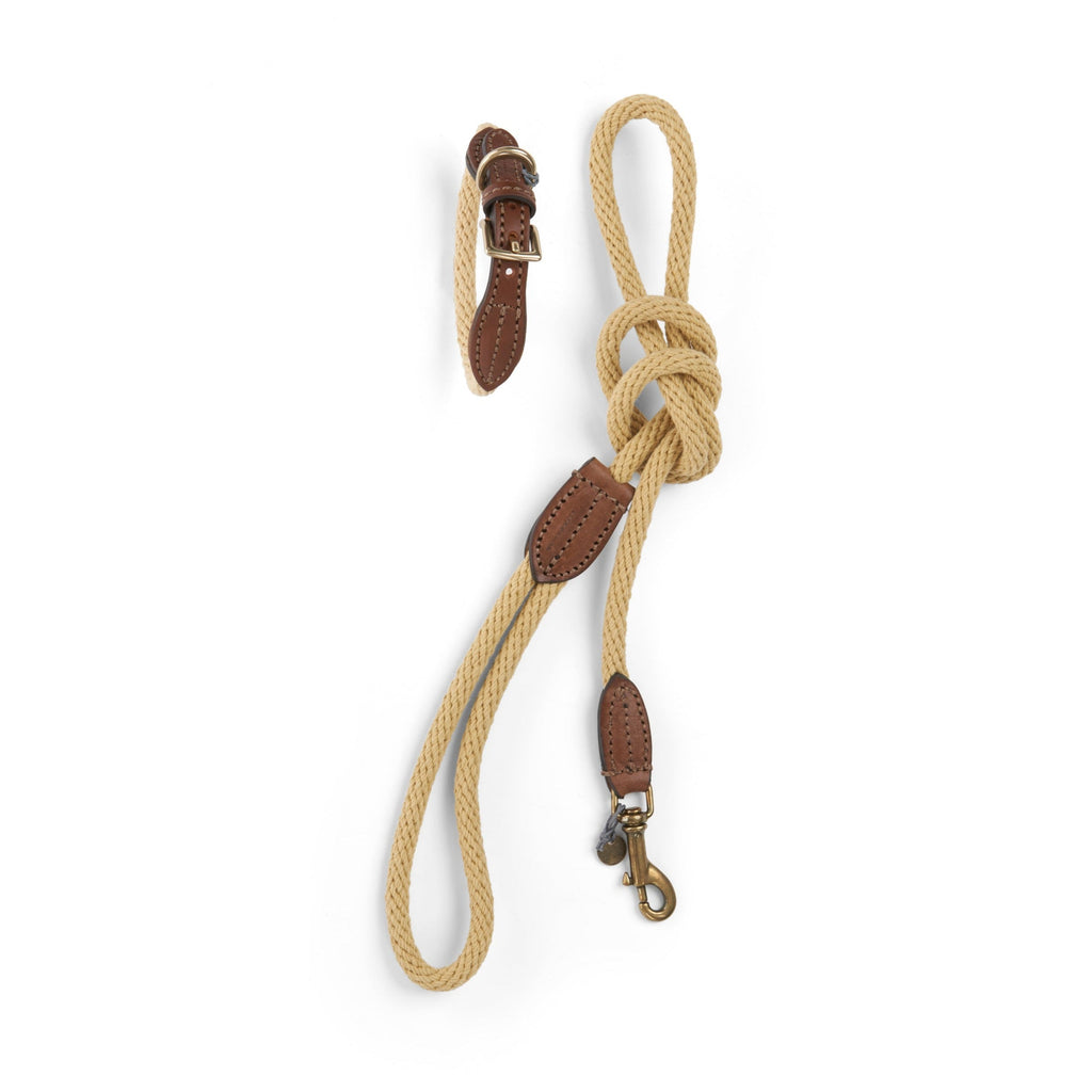 Rust Dog Rope Lead Rope Dog Lead Natural | Mungo & Maud